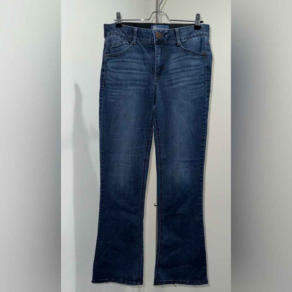 Democracy “Ab”solution Itty Bitty Bootcut Jeans – Blue Wash, Size 8